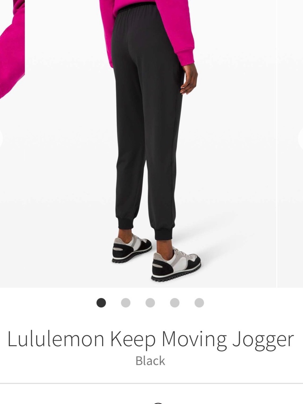 lululemon athletica Black Keep Moving Joggers